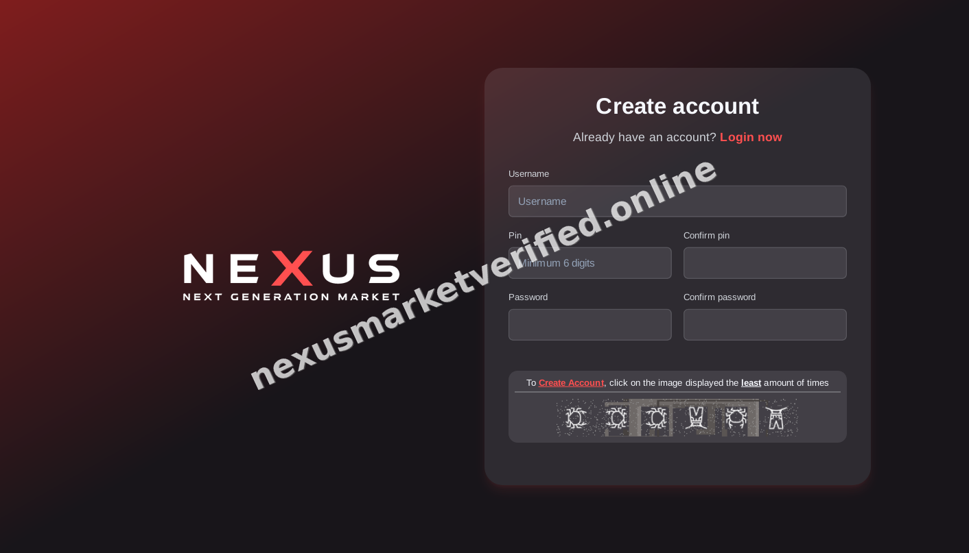 Nexus Market Verified interface — view 1